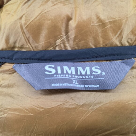 Simms ExStream Jacket, Fishing Hunting  Men’s XL Gold Puffer Coat, Primaloft - Picture 11 of 16